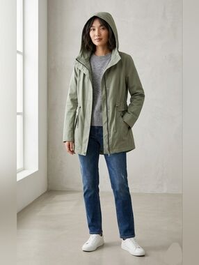 Olivers Light Olive Hooded Utility Jacket